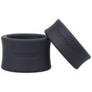 Tantus Ball Stretcher Kit in black, crafted from 100% soft silicone for safe and pleasurable scrotum stretching.