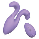 Tracy's Dog Dorace Vibrating Anal Plug Violet with remote control, soft silicone design, tapered shape for comfortable use.