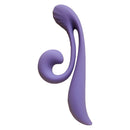 Tracy's Dog Junibell Rabbit Vibrator Plum design showing its dual stimulation features and ergonomic shape.