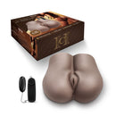 Hot Chocolate Fuck Me Deep Vibrating Masturbator Chocolate with box and remote, showcasing realistic molds for pleasure.
