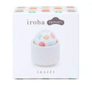 Tenga Iroha Temari KAZE compact massager with floral design packaging, providing smooth and immersive stimulation.