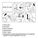Instructions on how to use Tenga Egg Silky II Masturbator with step-by-step visuals for beginners.