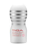 Tenga U.S Original Vacuum Cup Gentle, featuring an iconic hourglass shape and internal valve for enhanced pleasure.