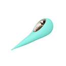 Lelo Dot Elliptical Clitoral Stimulator Aqua in a sleek aqua color with a smooth design.