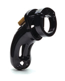 The Curve 3 3/4 inch Curved Cock Cage & Lock Set Black - Image 2