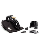 The Curve 3 3/4 inch Curved Cock Cage & Lock Set Black - Image 4