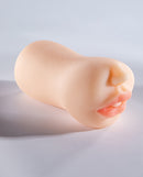 Sugar Babes Lucy Realistic Mouth Stroker Ivory showing ultra realistic mouth design for immersive solo play.