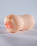Sugar Babes Lucy Realistic Mouth Stroker Ivory showing detailed mouth design for lifelike sensation.
