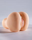 Sugar Babes Stroker Carla Realistic Masturbator Ivory displayed from the back, showcasing its lifelike design and ivory finish.