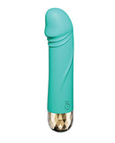 The Pleasure Company Darling Bullet Vibrator Turquoise, compact design with ten vibration settings for focused pleasure.