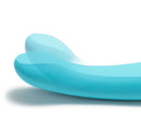 Close-up of Tenga Iroha Tuki Aonami highlighting its sleek, wave-like design in soothing blue color.