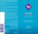 ID Glide Water Based Lubricant 4.4 Fl Oz packaging highlighting Natural Feel.