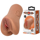 Pretty Love Elena Vagina Shaped Masturbator Brown realistic detail and texture for enhanced solo play.