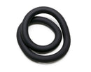 Perfect Fit Hefty Wrap Cock Ring 12 Inch Silicone Black displayed on a white background.