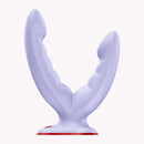 Fun Factory Ryde Grinding Dildo Purple featuring ribbed shafts for enhanced stimulation and texture.