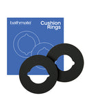 Bathmate Hydromax/HydroXtreme 3/5/6/7 Cushion Pad Black with cushion rings on blue background.