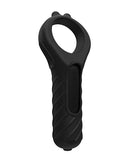 Bathmate Vibe Endurance Kit Black vibrating bullet with textured grip for enhanced pleasure and stamina.