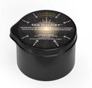 Kama Sutra Sex Magnet Vanilla Candle 2 Oz in black container with pheromone infused massage description.