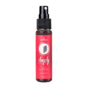 Deeply Love You Throat Spray Cinnamon 1 Oz bottle with pink label and spray nozzle.