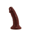 Vixen Buck Vixskin Realistic Dildo 6 inches Chocolate featuring lifelike texture and premium silicone material.