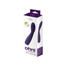 Vedo Ohni G-spot Thrusting Vibe Purple packaging showcasing its design and features for pleasurable experiences.