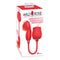 Wild Rose Come Hither rechargeable silicone dual stimulator with clitoral suction in red packaging.