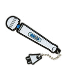 Wood Rocket Magic Wand Original Pin with Chain featuring a playful design and 3D plug attachment.