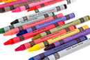 Colorful crayons from the Offensive Crayon Porn Pack, featuring names like Peg Me Purple and GILF Bush Grey.