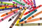Offensive Crayon Porn Pack with 24 novelty crayons featuring adult-themed names for party games.