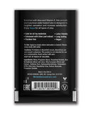 Wicked Sensual Care Aqua Water Based Lubricant 0.1 Oz packaging with aloe and vitamin E ingredients.