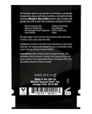 Wicked Sensual Care Aqua Sensitive Water Based Lube 0.1 Oz packaging with ingredient details and usage information.