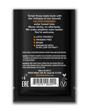 Wicked Sensual Care Aqua Waterbased Lubricant Salted Caramel packaging with info on flavor and benefits.