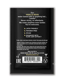 Wicked Sensual Care Waterbased Lubricant 0.1 Oz Vanilla Bean packaging with usage instructions and features.