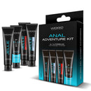 Wicked Anal Adventure Kit featuring four unique lube formulas for comfortable and pleasurable anal exploration.