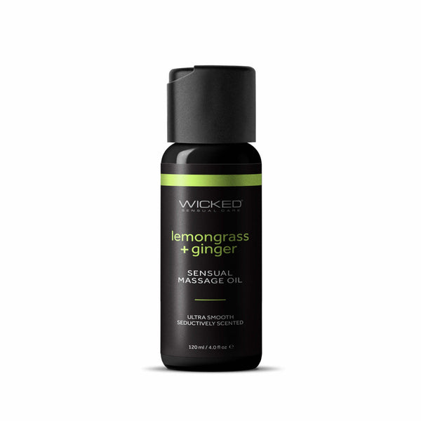 Wicked Sensual Lemongrass & Ginger Massage Oil - 4 oz