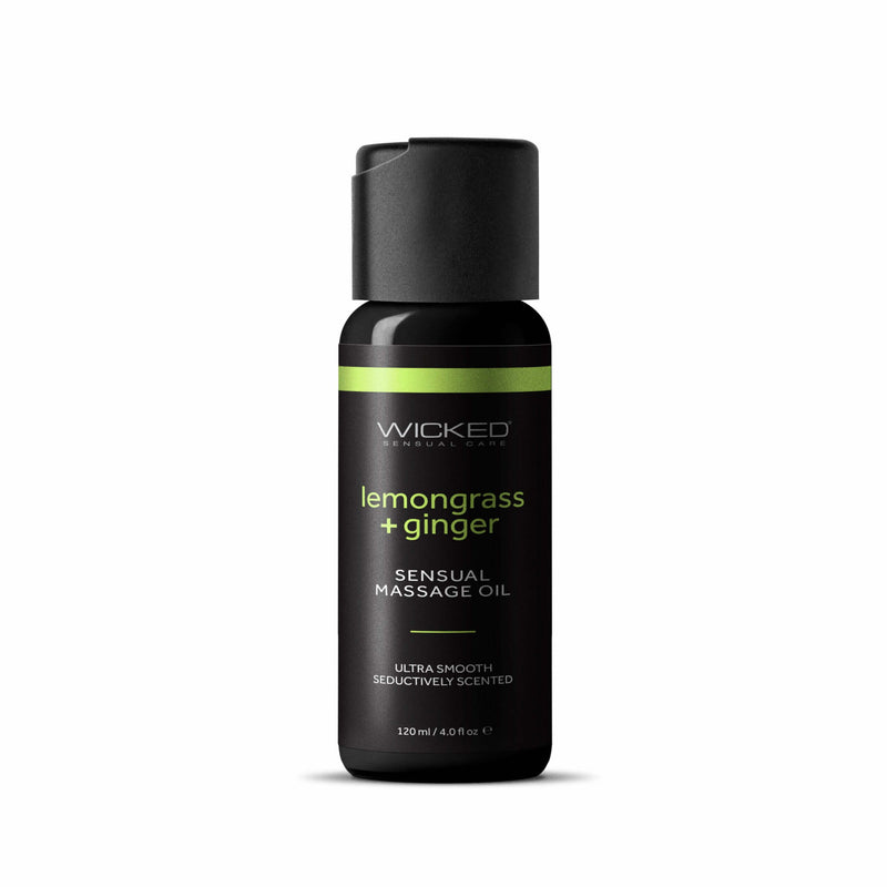 Wicked Sensual Lemongrass & Ginger Massage Oil - 4 oz