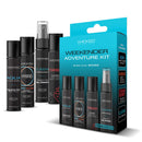 Wicked Weekender Adventure Kit includes Aqua, Hybrid, Cleene, and Strawberry flavored essentials for travel.