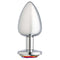 CLOUD 9 GEMS SILVER CHROMED ANAL PLUG LARGE-0