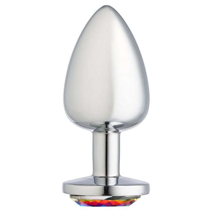 CLOUD 9 GEMS SILVER CHROMED ANAL PLUG LARGE-0