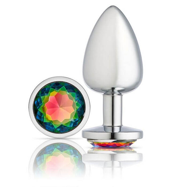 CLOUD 9 GEMS SILVER CHROMED ANAL PLUG LARGE-1