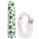 SLIM VIBE WHITE/CANNABIS LEAF-1