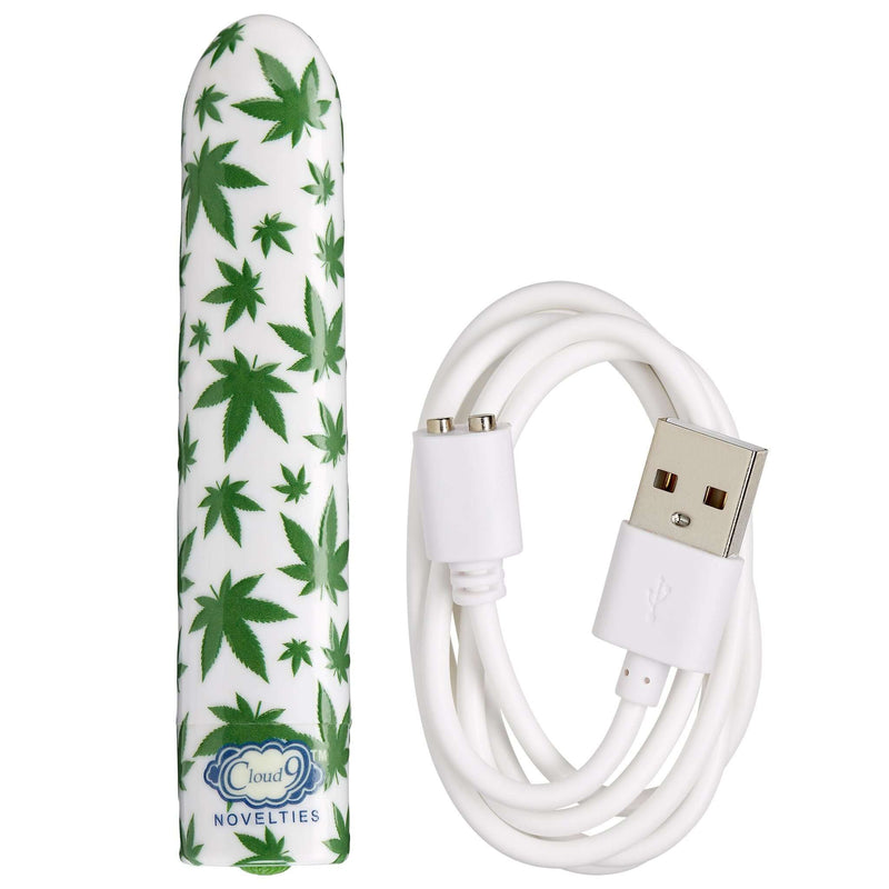SLIM VIBE WHITE/CANNABIS LEAF-1