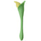 Cloud 9 Spathe Lily Vibe, dual motor vibrator in green, featuring flower-inspired design with unique fluttering stimulator.