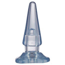 Cloud 9 Novelties Blue Maxi Tapered Butt Plug with a smooth taper and stable base for comfortable anal play.