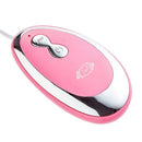 The Cloud 9 Novelties Bullet Pink 20 Speed remote control with sleek design for adjusting vibration intensity.