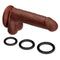 CLOUD 9 DUAL DENSITY DILDO TOUCH 6IN W/ BALLS BROWN-5