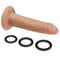 CLOUD 9 DUAL DENSITY DILDO TOUCH 7IN W/ NO BALLS TAN/ MOCHA-5