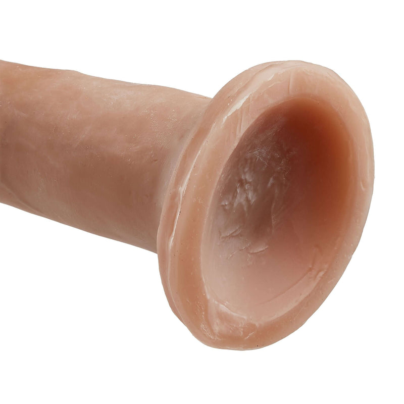 CLOUD 9 DUAL DENSITY DILDO TOUCH 7IN W/ NO BALLS TAN/ MOCHA-1