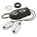 Dual Vibrating Pleasure Bullets Vibrator with remote control and interchangeable rings from Cloud 9 Novelties.