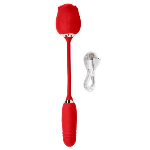 CLOUD 9 ROSE PLUS W/THRUSTING PLEASURE STEM PRO SENSUAL COLLECTION-2